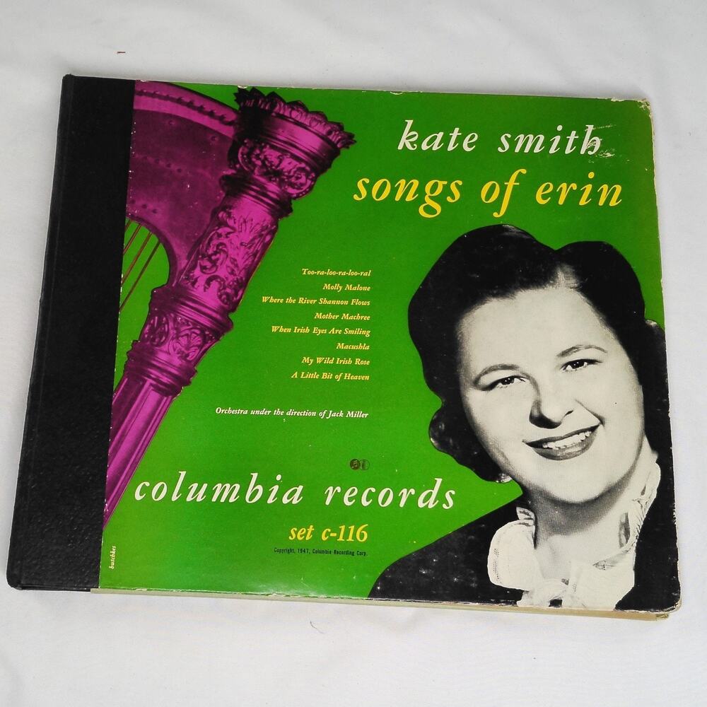 Kate Smith 78rpm Set Columbia Records #C-116 Songs of Erin